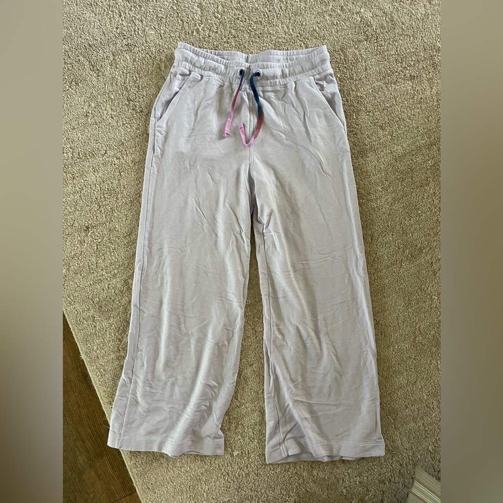 NWT Sundry Crop Lounge Pants Lavender XS - Picture 2 of 4